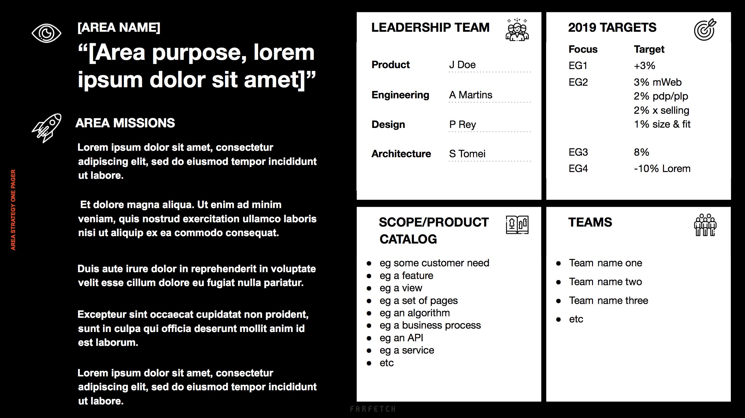 Template for an Area Strategy